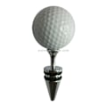 Miniatyrbillede 2 af 4: Golfbold og Tee-formet Vinstop Størrelse: 10 x 4,2 cm (Farve: Sølv)