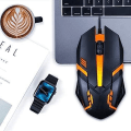 Miniatyrbilde 7 av 8: Kablet USB-mus optisk RGB datamus 1200DPI for kontor