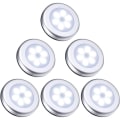 Miniatyrbilde 1 av 6: Nattlys med bevegelsessensor, 6 LED bevegelsessensorlys KLB