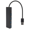 Miniatyrbilde 6 av 8: 4-porters USB 3.0-hub, ultraslank data-USB-hub, ingen lading