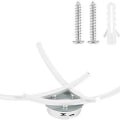 Miniatyrbilde 7 av 7: LED-taklampe, moderne design buet taklysekronelampe med 3 KLB