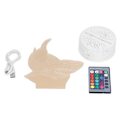 Miniatyrbilde 1 av 8: 3D nattlys for sjødyr, 16 fargeendringer, 4 konverteringer KLB