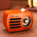 Miniatyrbilde 2 av 5: PRUNUS R-818 Retro radio i tre med Bluetooth-høyttaler, bærbar FM VHF