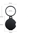 Miniatyrbillede 4 af 5: 2 Sæt Mini Læseforstørrelsesglas 10x Foldbar Lommeforstørrelsesglas