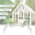 Miniatyrbild 3 av 5: Växthusklämmor, 50-pack, växthusklämmor, rostfria W-klämmor