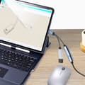 Miniatyrbillede 4 af 5: 2 i 1 USB Type-C til USB Adapter (OTG Kabel + Strømkabel) Grå