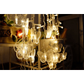 Miniatyrbillede 2 af 2: Lysstreng, Gardinlys, 3,5m LED Sommerfuglbelysning 8 Lystilstande, Vindue Dekoration, Jul, Bryllup, Fødselsdag, Hjem, Terrasse, Varmt Hvidt