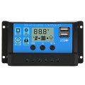 Miniatyrbilde 3 av 8: 40A blå kontroller, automatisk PWM LCD ladekontroller PV KLB