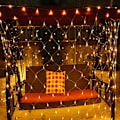 Miniatyrbild 7 av 8: 192 LED-ljusnät 3 x 2 m varmvit ljusslingnät för jul, KLB