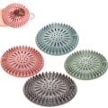 Miniatyrbild 2 av 8: 4-pack silikonhårfilter, universellt avloppsskydd, kan användas i badrummet.