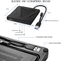 Pikkukuva 2 / 5: Ulkoinen DVD CD -asema USB 3.0 & Type-C Plug & Play Kannettava CD DVD +/- KLB