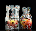 Miniatyrbillede 5 af 6: 20 stk. PVC gennemsigtig juledekoration gaveæske slik æbleæske KLB