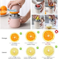 Miniatyrbild 5 av 6: Citrus Juicer Enkel Manuell Citronpress Liten Bärbar Primär Färg