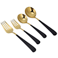 Miniatyrbillede 1 af 8: Rustfrit stål bestiksæt, spiseske, gaffel, retter KLB