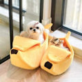 Miniatyrbillede 7 af 8: Kreativ bananformet hundehule, varm L KLB