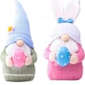 Påskhare gnome, plyschdockor, påskhare, små män med påskägg, KLB