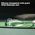 Miniatyrbild 4 av 6: Ergonomisk lotusbladsmusmatta med transparent handledsstöd