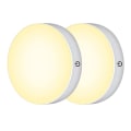 Pikkukuva 1 / 5: 2 kpl kosketusyövaloa, USB-ladattava LED-kaappivalaisin, tarttuu useimpiin kaappeihin kylpyhuoneeseen, makuuhuoneeseen ja pöytätasoon