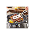 Miniatyrbillede 3 af 5: Dobbeltsidet rustfrit stål brødtang til grill og køkken, A KLB