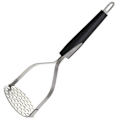 Miniatyrbillede 1 af 8: Kartoffelmoser i rustfrit stål med bredt og ergonomisk vandret håndtag KLB
