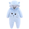 Miniatyrbild 1 av 7: Baby Vinter Fleece Overall med Huva Flickor Pojkar Snöoveraller Varm KLB