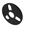 Miniatyrbillede 7 af 8: 1/4 10,5 tommer tom spole, 3 hullers aluminiumlegering åbning KLB