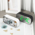 Miniatyrbillede 7 af 7: LED digitalt display, temperatur, elektronisk ur, bord spejl, vækkeur (sort stor