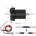Miniatyrbillede 3 af 5: QC 3.0 USB-stikkontakt til bil 12V/24V-3.0 billader installationsstik