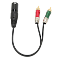 Miniatyrbilde 1 av 8: XLR til DC 3,5 mm dobbel RCA hannkabel stereo tapsløs KLB