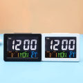 Miniatyrbild 2 av 5: G2000 Färgdisplay, Datum- och Temperaturvisning, Väckarklocka, Bordsklocka (Svart)