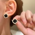 Miniatyrbillede 2 af 7: Små friske enkle temperament øreringe til kvinder piger stil 1 KLB