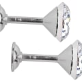 Miniatyrbilde 5 av 7: 2 stk diamant gardinholdere for dør og vegg dusk kroker