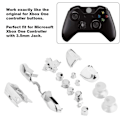 Miniatyrbillede 5 af 8: Fuld knap-sæt til Xbox One / Elite-controller (3,5 mm hvid KLB