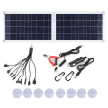 Miniatyrbillede 3 af 8: 30W solcellelader, foldbar bærbar solcellepanel telefon KLB