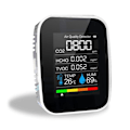 Miniatyrbild 1 av 8: 5 i 1 CO2-mätare digital temperatur fuktighetstestare TVOC KLB