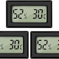 Miniatyrbillede 1 af 5: Mini Termometer Hygrometer Stort Tal Fahrenheit LCD Display Digital