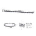 Miniatyrbillede 5 af 5: Titanium link armbånd, firkantet byzantinsk rustfrit stål stil