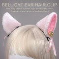 Miniatyrbilde 4 av 5: Par Cat Ears Hårklemmer Halloween Fox Ears Pels Hårnåler Cat Hodebånd KLB