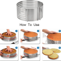 Miniatyrbillede 4 af 7: Ring Cutter Lagkage Slicer, Justerbar Ring 7 Lag Mousse, Til