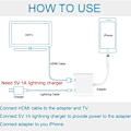 Miniatyrbillede 4 af 7: Digitalt Lightning til HDMI-adapter med Lightning-opladningsport
