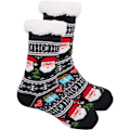 Miniatyrbillede 1 af 5: Pige Jule Slippers Strømper Skridsikre Fluffy Vinter Strømper Style 4 KLB