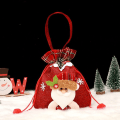 Miniatyrbillede 3 af 5: Pakke med 4 juleposer Xmas gavepose med snøre til slik KLB