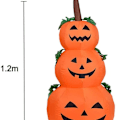 Miniatyrbilde 2 av 5: Oppblåsbar Halloween-gresskar med LED-lys