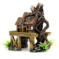 Miniatyrbillede 1 af 5: Kunstig fisk reptil hus ly akvarium bygning KLB