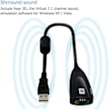 Miniatyrbilde 5 av 7: Eksternt USB-lydkort for datamaskin USB-lydstereoadapter for eksternt