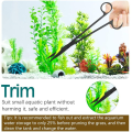 Miniatyrbillede 8 af 8: Akvarie Terrarium Saks Plante Saks, Rustfrit Stål Sort KLB