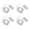 Miniatyrbillede 6 af 8: Pakke med 4 stjernelyskæder batteridrevet 20 LED stjernefe KLB