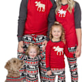 Pikkukuva 1 / 4: Lazy One joulupyjamasetti, yhteensopivat perhepyjamat KLB:lle
