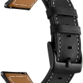 Miniatyrbilde 3 av 6: Lærreim kompatibel med Galaxy Watch 4 Classic