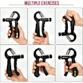 Miniatyrbild 8 av 8: Handgreppstränare, handgreppstränare, fingertränare med räknefunktion, handgreppstränare svart